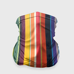 Бандана-труба Разноцветная полоска, цвет: 3D-принт