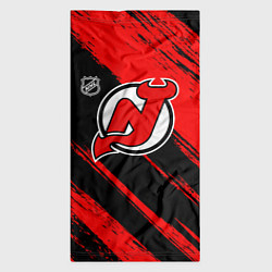 Бандана-труба Нью Джерси Девилз - красные потертости, цвет: 3D-принт — фото 2