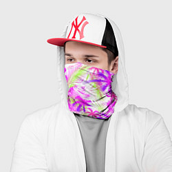 Бандана-труба Palm tree pink, цвет: 3D-принт — фото 2