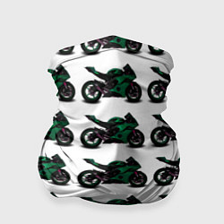 Бандана-труба Motorbike dark green, цвет: 3D-принт