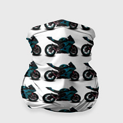 Бандана-труба Motorbike blue, цвет: 3D-принт