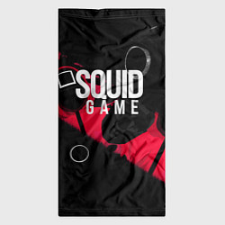 Бандана-труба Игра в кальмара маски распорядителя и стражников, цвет: 3D-принт — фото 2