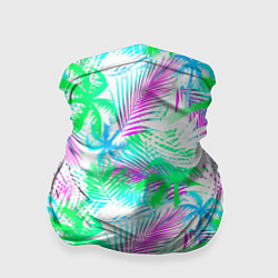 Бандана-труба Palm green light blue, цвет: 3D-принт