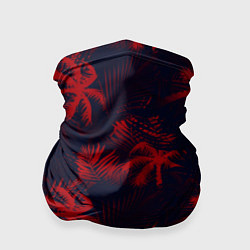 Бандана-труба Palm black red, цвет: 3D-принт