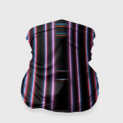 Бандана-труба Neon red blue black, цвет: 3D-принт