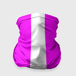 Бандана-труба Color white pink line, цвет: 3D-принт