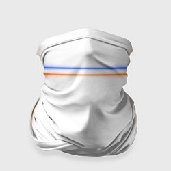 Бандана-труба Neon white orange blue, цвет: 3D-принт