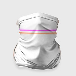 Бандана-труба Neon white orange pink, цвет: 3D-принт