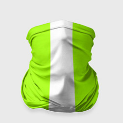 Бандана-труба Color light green white stripes, цвет: 3D-принт