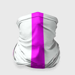 Бандана-труба Color white pink lines, цвет: 3D-принт