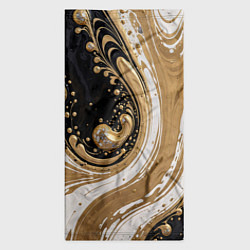 Бандана-труба Черный агат и жидкое золото, цвет: 3D-принт — фото 2