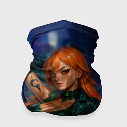 Бандана-труба Нами киберпанк реализм, цвет: 3D-принт