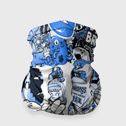 Бандана Monster energy sticker blue