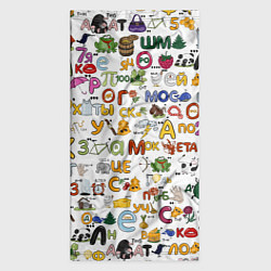 Бандана-труба Ребусы паттерн, цвет: 3D-принт — фото 2