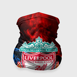 Бандана-труба Liverpool огненный дым текстура, цвет: 3D-принт
