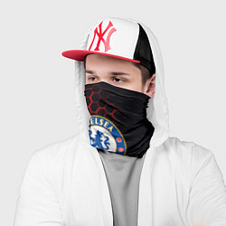 Бандана-труба Челси соты красные, цвет: 3D-принт — фото 2