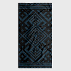 Бандана-труба Славянские узоры на черном, цвет: 3D-принт — фото 2