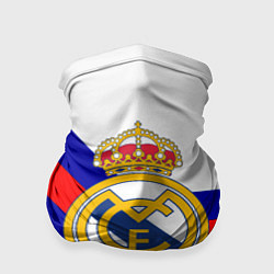 Бандана-труба Real Madrid текстура полосы, цвет: 3D-принт