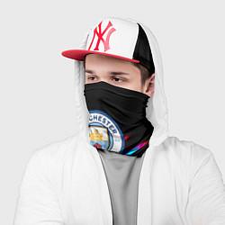 Бандана-труба Манчестер сити неоновые полосы, цвет: 3D-принт — фото 2