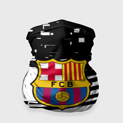 Бандана Barcelona геометрия черно белая