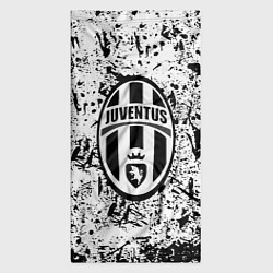 Бандана-труба Juventus черные краски штрихи, цвет: 3D-принт — фото 2
