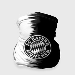 Бандана Бавария Мюнхен черно белые штрихи