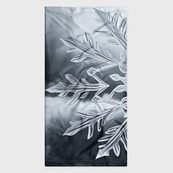 Бандана-труба Снежинка на черно белое, цвет: 3D-принт — фото 2