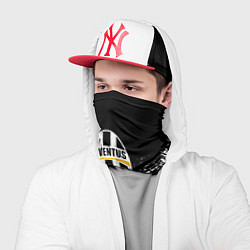 Бандана-труба Ювентус краски всплеск текстура, цвет: 3D-принт — фото 2