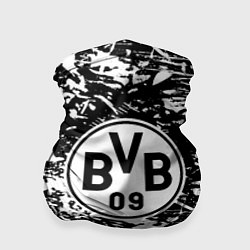 Бандана-труба Боруссиа белые краски, цвет: 3D-принт