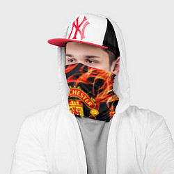 Бандана-труба Манчестер Юнайтед огонь битва, цвет: 3D-принт — фото 2