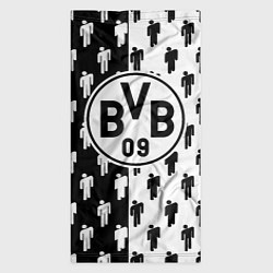 Бандана-труба Borussia черно белые люди, цвет: 3D-принт — фото 2