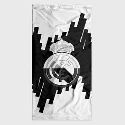 Бандана-труба Реал Мадрид белая геометрия, цвет: 3D-принт — фото 2