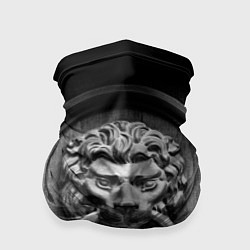 Бандана-труба Скульптура льва, цвет: 3D-принт