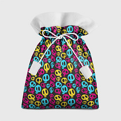Мешок для подарков Цветные черепушки, цвет: 3D-принт