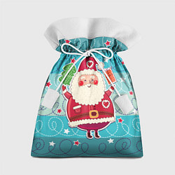 Подарочный мешок Дед мороз с подарками