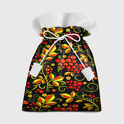Мешок для подарков Хохлома, цвет: 3D-принт