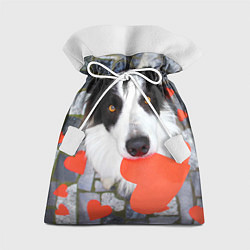 Мешок для подарков Влюбленный щенок, цвет: 3D-принт