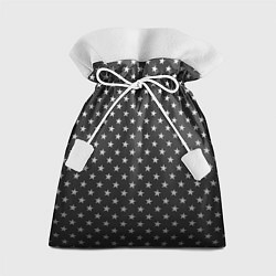 Мешок для подарков Black Milk: Stars Black, цвет: 3D-принт