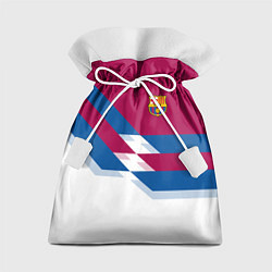 Мешок для подарков Barcelona FC: White style, цвет: 3D-принт