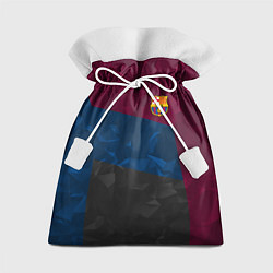 Мешок для подарков FC Barcelona: Dark polygons, цвет: 3D-принт