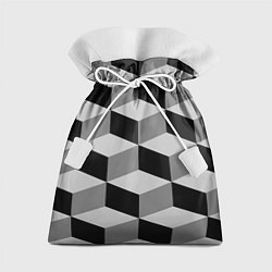 Мешок для подарков Серые грани, цвет: 3D-принт