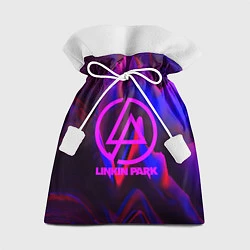 Мешок для подарков Linkin Park: Violet Neon, цвет: 3D-принт