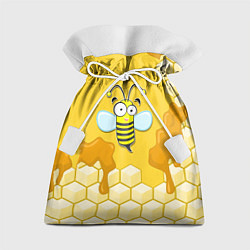 Мешок для подарков Веселая пчелка, цвет: 3D-принт
