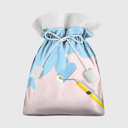 Мешок для подарков Голубая заливка, цвет: 3D-принт