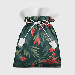 Подарочный мешок Зеленые тропики