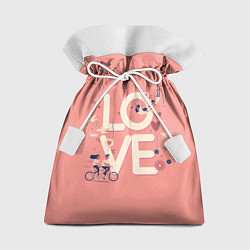 Мешок для подарков Любящая пара, цвет: 3D-принт