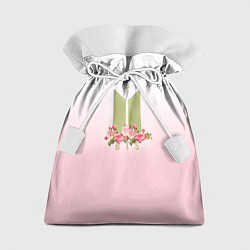 Подарочный мешок BTS: Pink Flowers