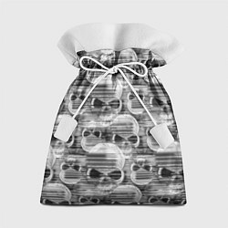 Подарочный мешок Серые черепа - растр