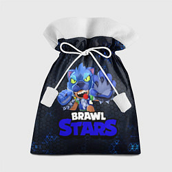 Мешок для подарков Brawl Stars Blue Hex, цвет: 3D-принт