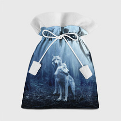 Мешок для подарков Волки в тёмном лесу, цвет: 3D-принт